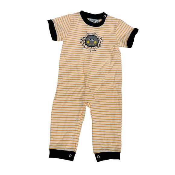 NWT Three Sisters 3M Spider Applique Romper - Picture 1 of 4